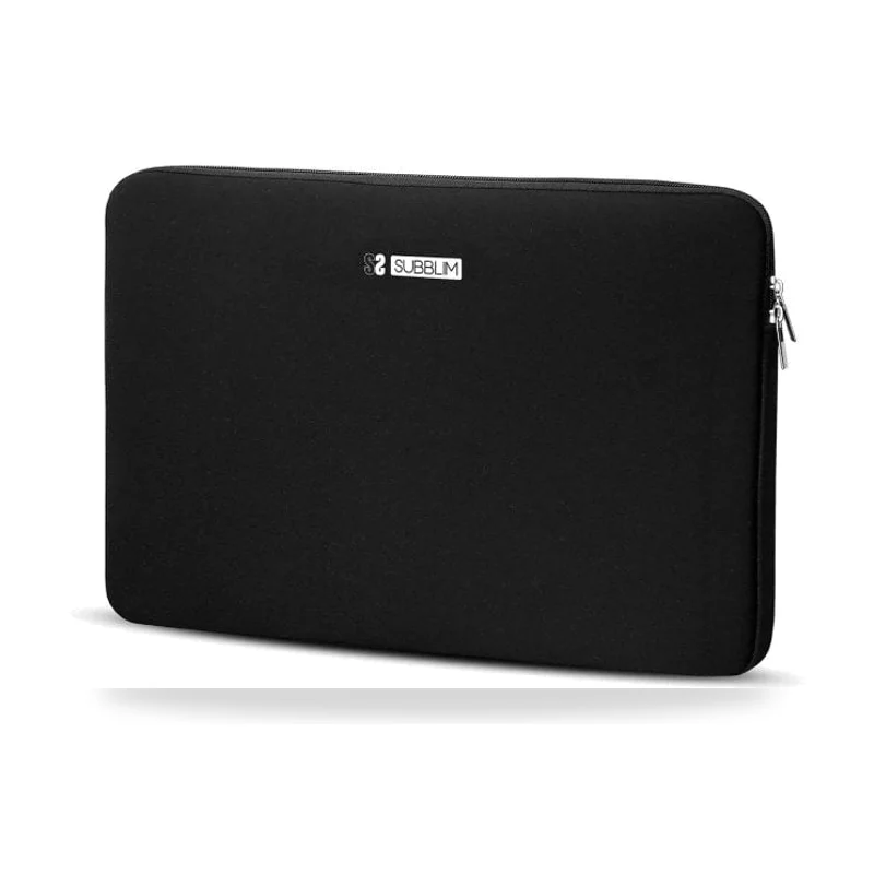 Funda Subblim Business Laptop Sleeve Neoprene V2 para Portátiles hasta 15.6"/ Negra