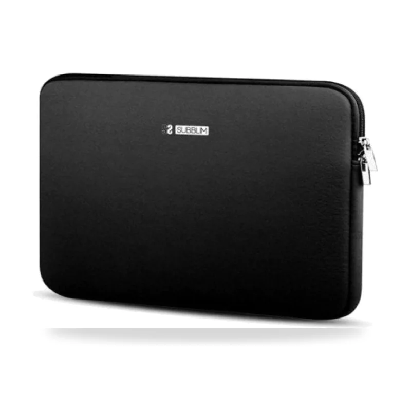 Funda Subblim Business Laptop Sleeve Neoprene V2 para Portátiles hasta 12.5"/ Negra