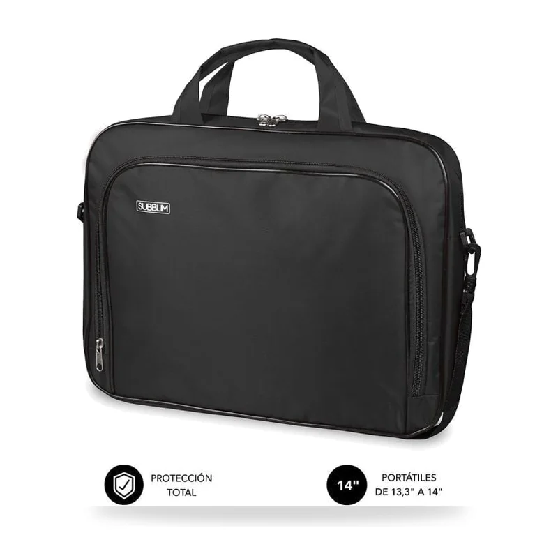 Maletín Subblim Oxford para Portátiles hasta 14"/ Negro