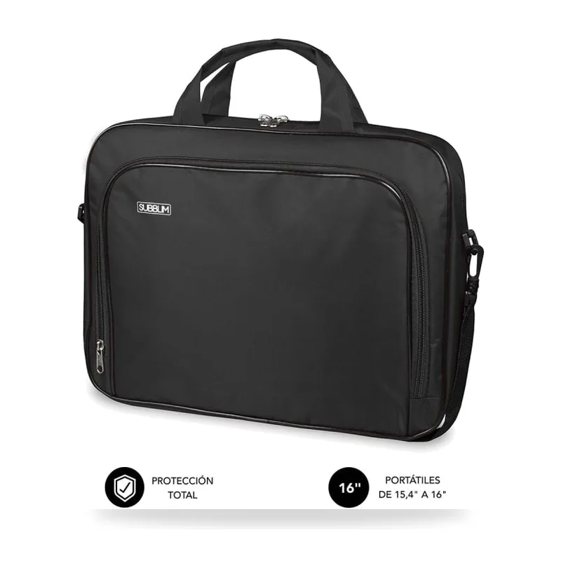 Maletín Subblim Oxford para Portátiles hasta 16"/ Negro