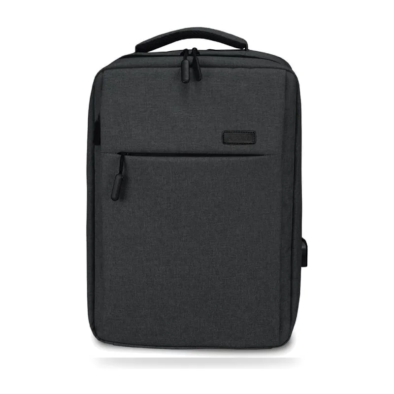 Mochila Subblim Traveller Airpadding Backpack para Portátiles hasta 15.6"/ Puerto USB/ Gris
