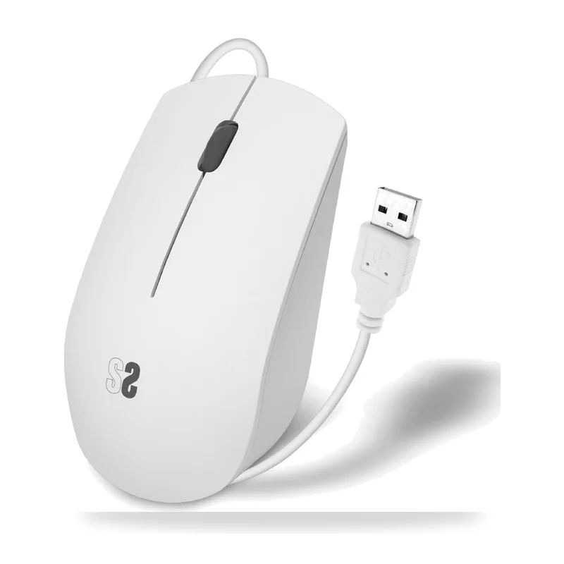 Ratón Subblim Business Silencioso/ Hasta 1200 DPI/ Blanco