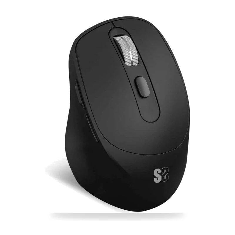 Ratón Ergonómico Inalámbrico Subblim Comfort Ergo Dual Battery/ Batería recargable/ Hasta 2400 DPI/ Negro