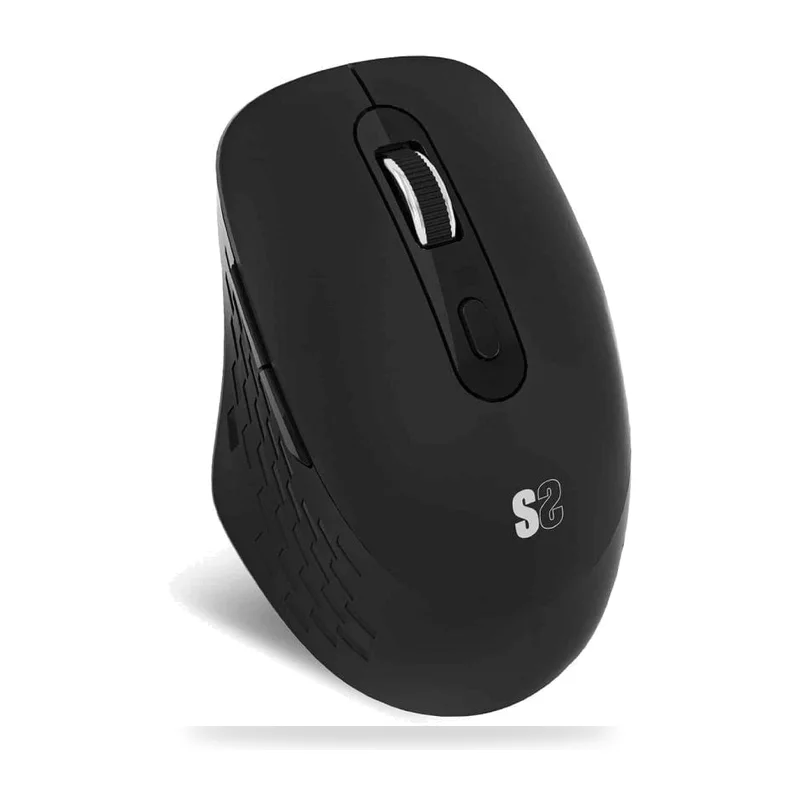 Ratón Ergonómico Inalámbrico Subblim Curve Ergo Dual Battery/ Batería recargable/ Hasta 1600 DPI/ Negro