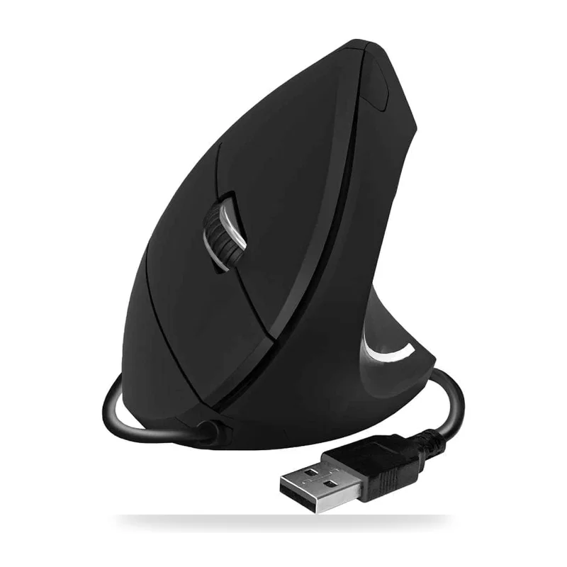 Ratón Vertical Subblim Glide Vertical Ergo Wired/ Hasta 1600 DPI/ Negro