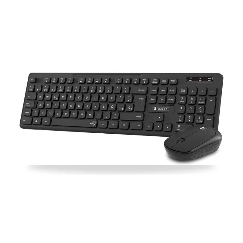 Teclado y Ratón Inalámbrico Subblim Combo Business Slim CSSW10