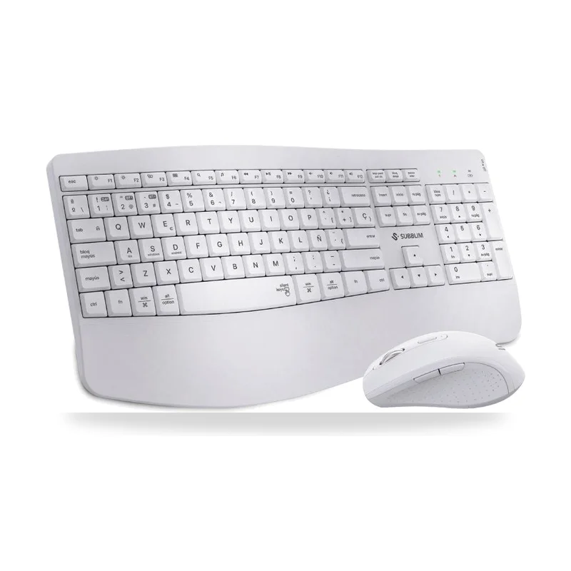 Teclado y Ratón Inalámbrico Subblim Combo Dual Office Prowave/ Blanco