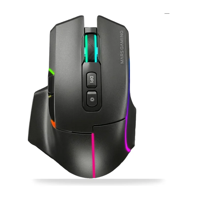 Ratón Inalámbrico Mars Gaming MMW-VECTOR/ Batería Recargable/ Hasta 12000 DPI