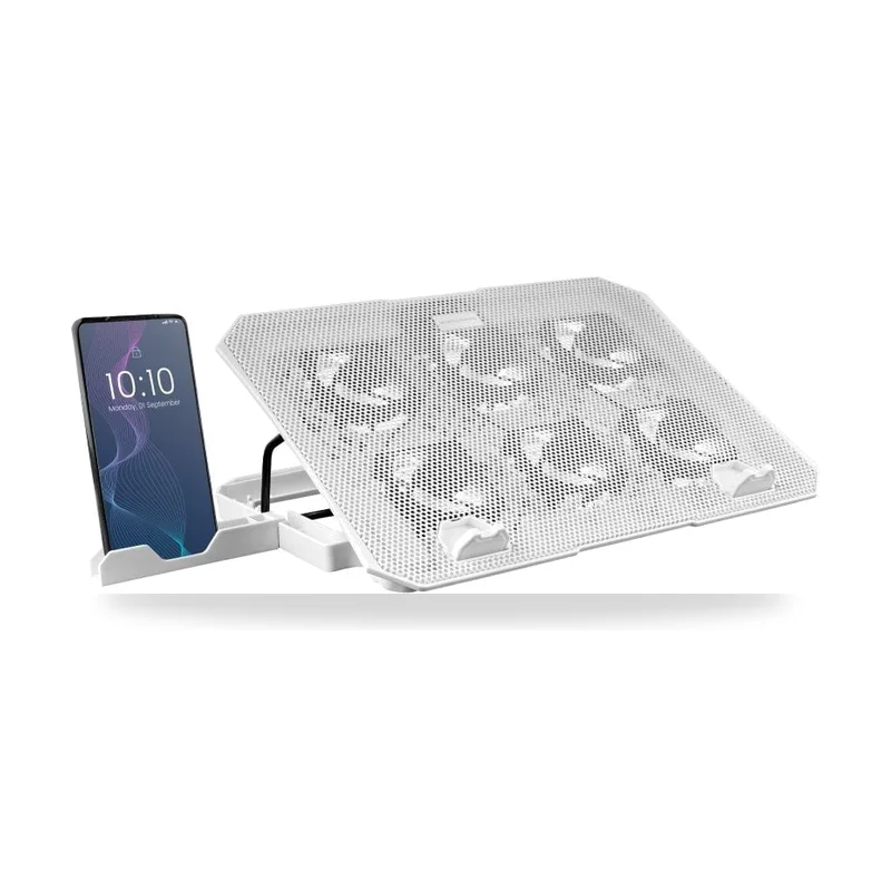 Soporte Refrigerante Mars Gaming MNBC23 para Portátiles hasta 16"/ Iluminación LED