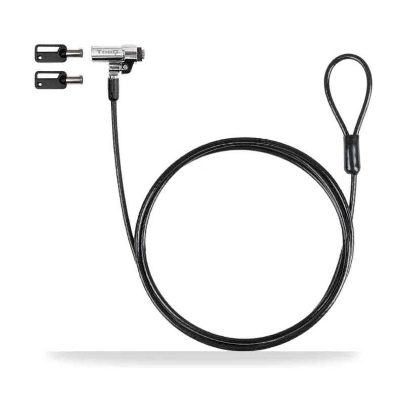 Cable de Seguridad Tipo NANO para Portátiles TooQ TQCLKC0045-G/ 1.5m