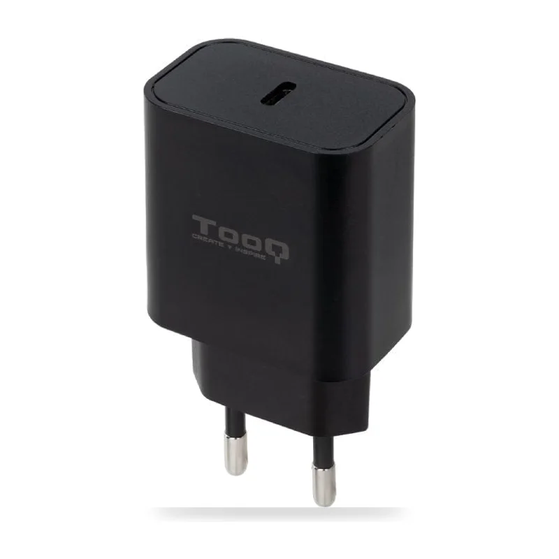 Cargador de Pared TooQ TQWC-PDUSBC20B/ 1xUSB Tipo-C/ 20W