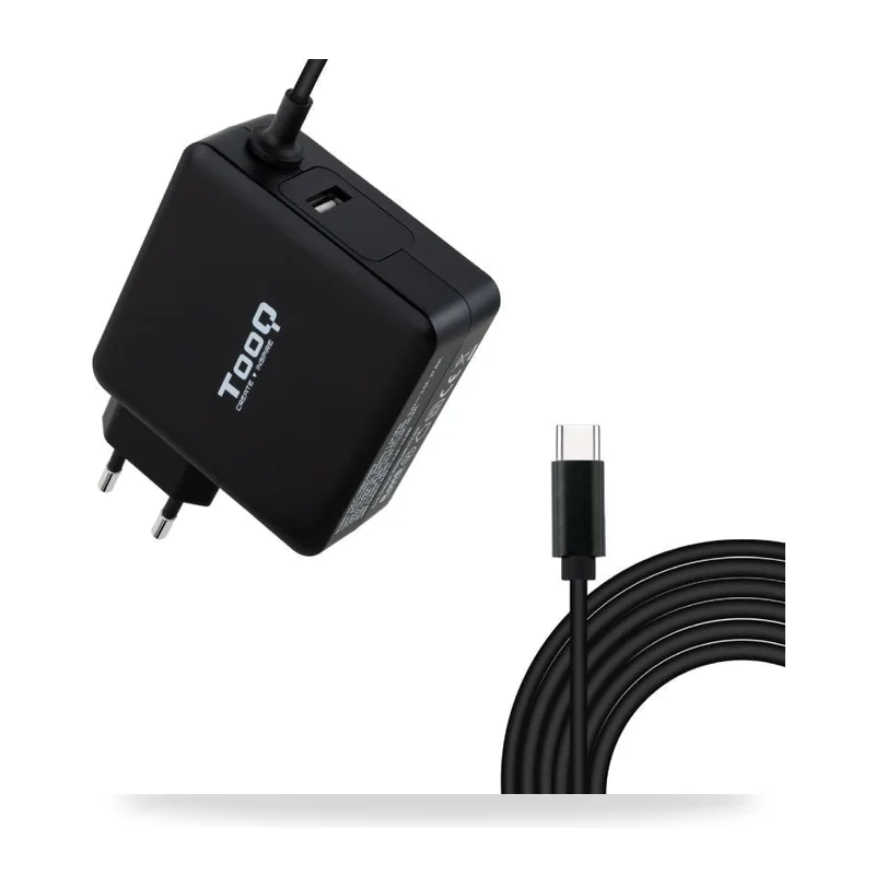 Cargador de Portátil TooQ TQLC-USBC90PD USB Tipo-C/ 1xUSB/ 90W/ Automático/ Voltaje 5-20V