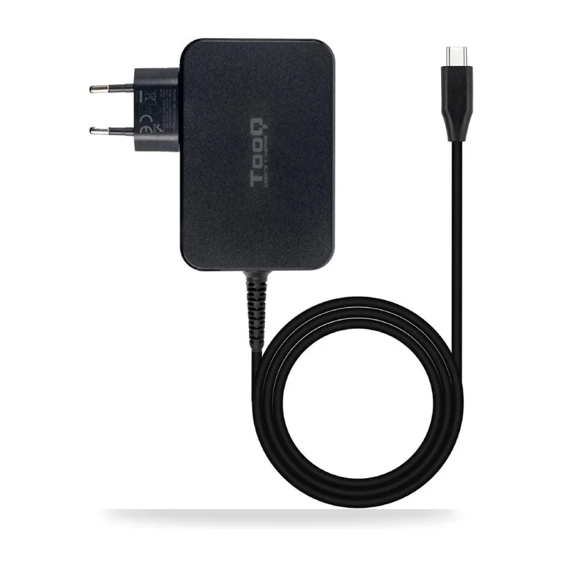 Cargador de Portátil GaN TooQ TQLC-USBCGAN100PD USB Tipo-C/ 100W/ Automático/ Voltaje 5-20V