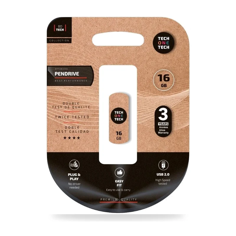 Pendrive 16GB Tech One Tech Pro Smart Clip USB 2.0