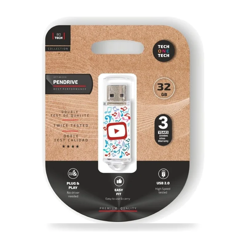 Pendrive 32GB Tech One Tech Video Dream USB 2.0