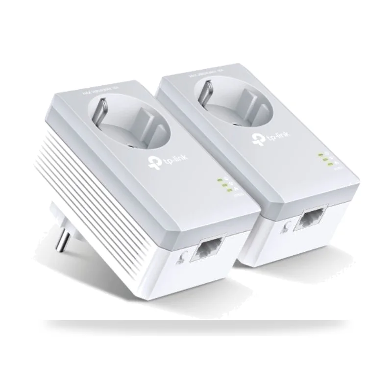Adaptador Powerline TP-Link TL-PA4010P KIT 600Mbps/ Alcance 300m/ Pack de 2