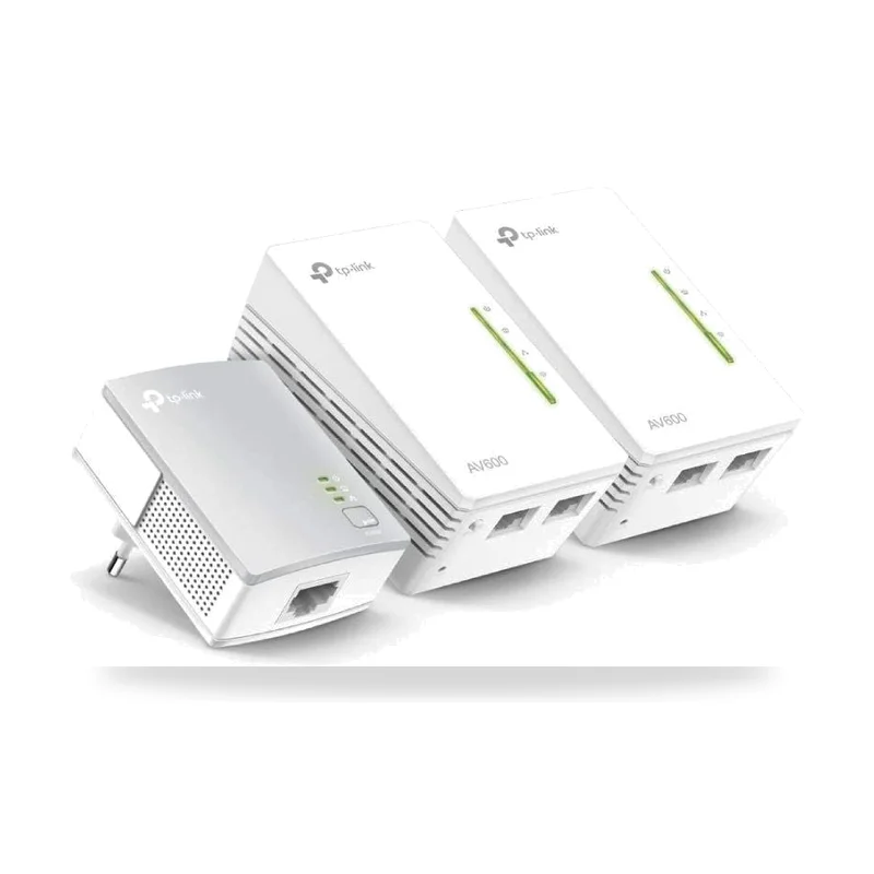 Adaptador Powerline TP-Link TL-WPA4220T KIT 500Mbps/ Alcance 300m/ Pack de 3