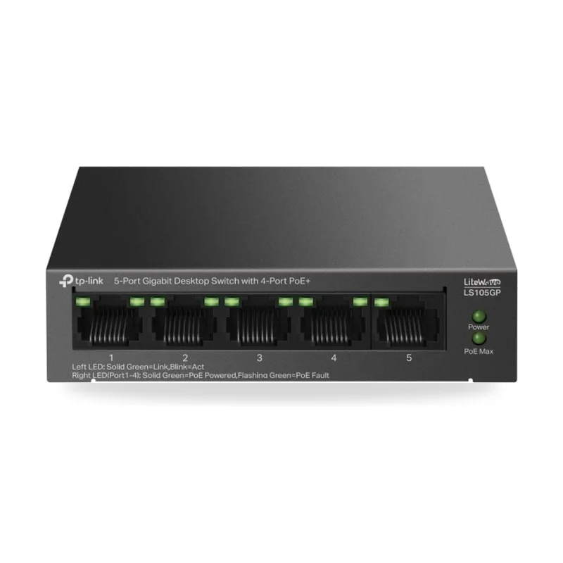 Switch TP-Link LS105GP 5 Puertos/ RJ-45 10/100/1000 PoE+
