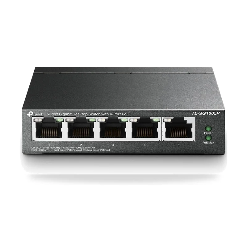 Switch TP-Link TL-SG1005P 5 Puertos/ RJ-45 10/100/1000 PoE