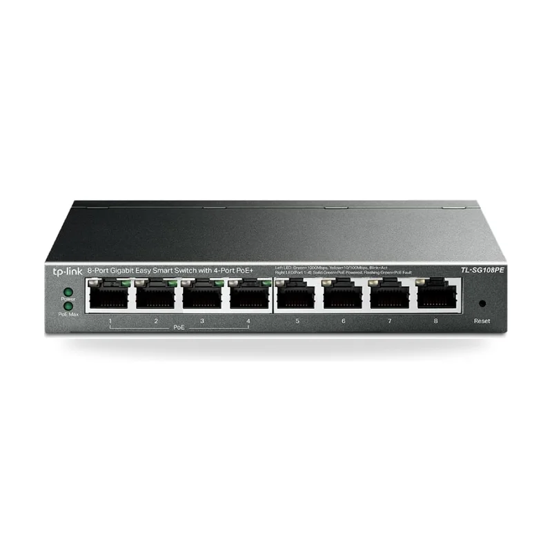 Switch TP-Link TL-SG108PE 8 Puertos/ RJ-45 10/100/1000/ PoE