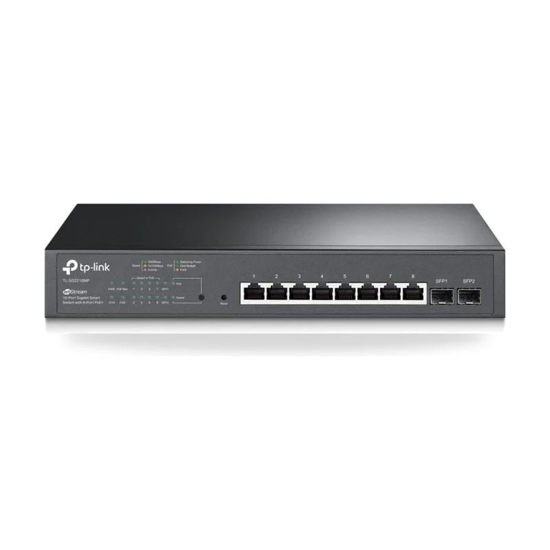 Switch TP-Link Omada Smart Gigabit JetStream TL-SG2210MP 10 Puertos/ RJ-45 10/100/1000 PoE/ SFP