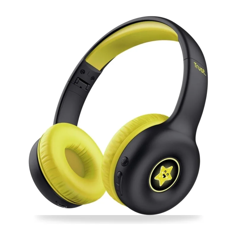 Auriculares Infantiles Inalámbricos Trust Nouna Kids/ con Micrófono/ Negros