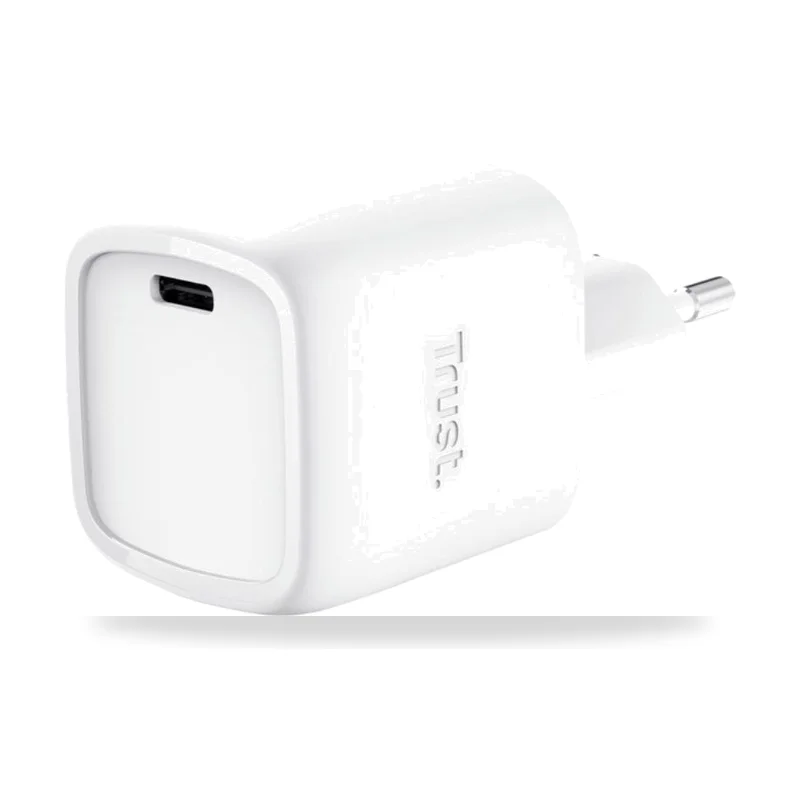 Cargador de Pared GaN Trust Maxo 30W/ 1xUSB Tipo-C/ 30W