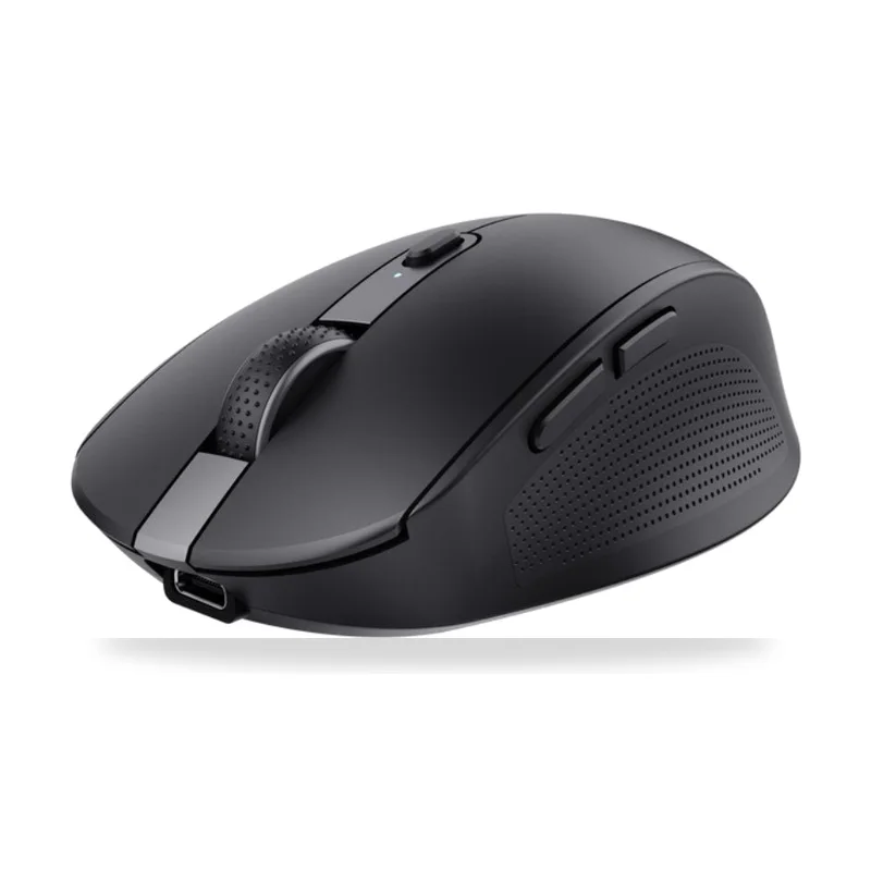 Ratón Inalámbrico Trust Ozaa Compact Wireless/ Batería recargable/ Hasta 3200 DPI/ Negro