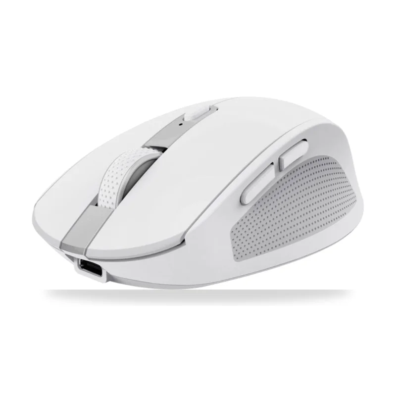 Ratón Inalámbrico Trust Ozaa Compact Wireless/ Batería recargable/ Hasta 3200 DPI/ Blanco