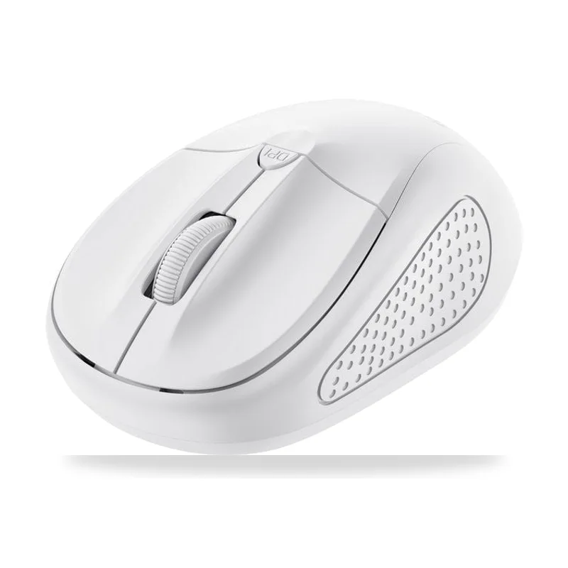 Ratón Mini Inalámbrico Trust Primo/ Hasta 1600 DPI/ Blanco mate