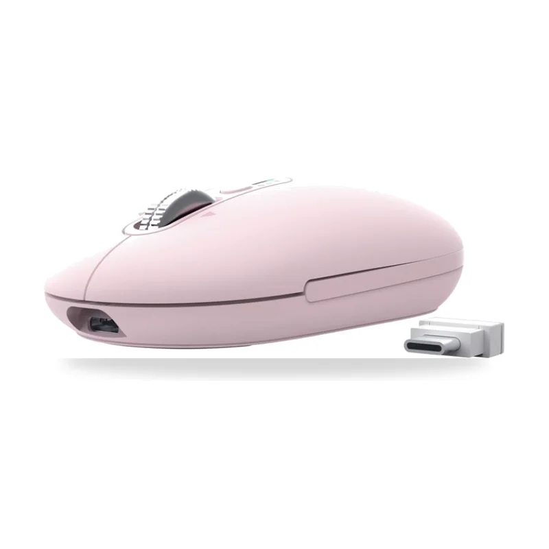 Ratón Inalámbrico Trust Seron 26206/ Batería recargable/ Hasta 3200 DPI/ Rosa