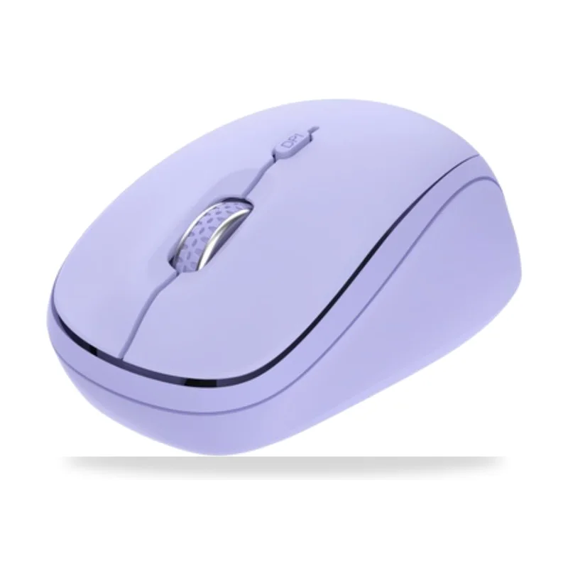 Ratón Mini Inalámbrico Trust Yvi+ Multidispositivo/ Hasta 1600 DPI/ Púrpura