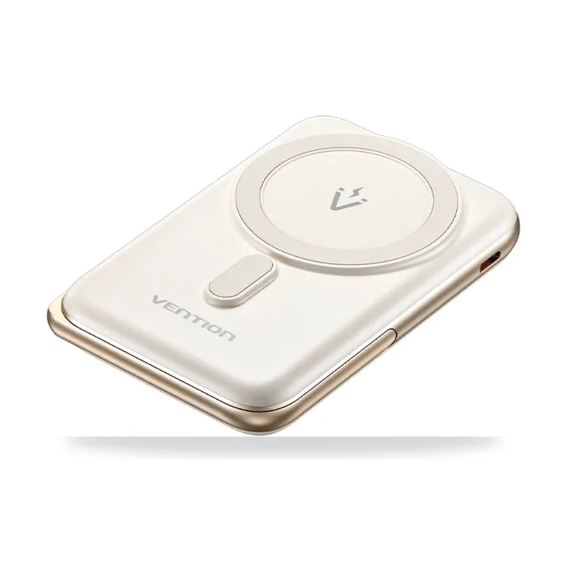 Powerbank 10000mAh Vention FHNW0/ 20W/ Wireless/ Blanca