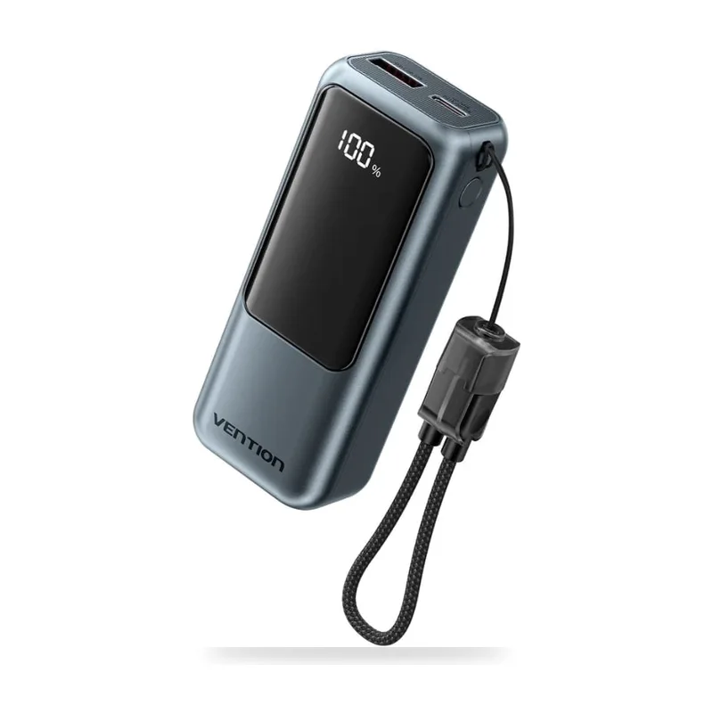 Powerbank 10000mAh Vention FKOH0/ 22.5W/ Gris