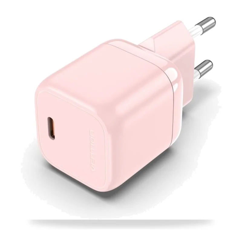 Cargador de Pared Vention FAKP0-EU/ 1xUSB Tipo-C/ 30W