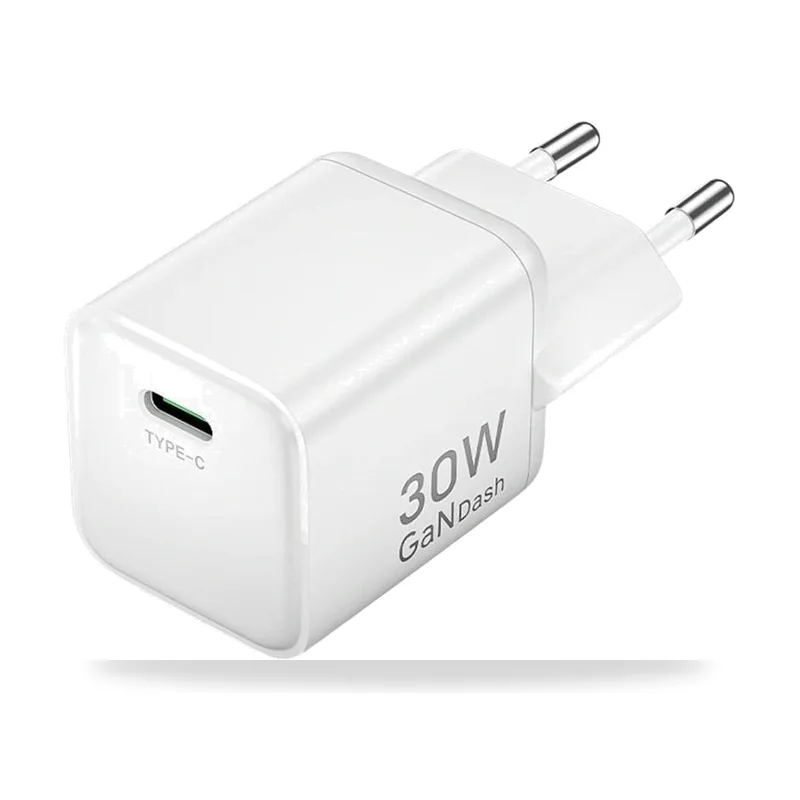 Cargador de Pared GaN Vention FCIW0-EU/ 1xUSB Tipo-C/ 30W