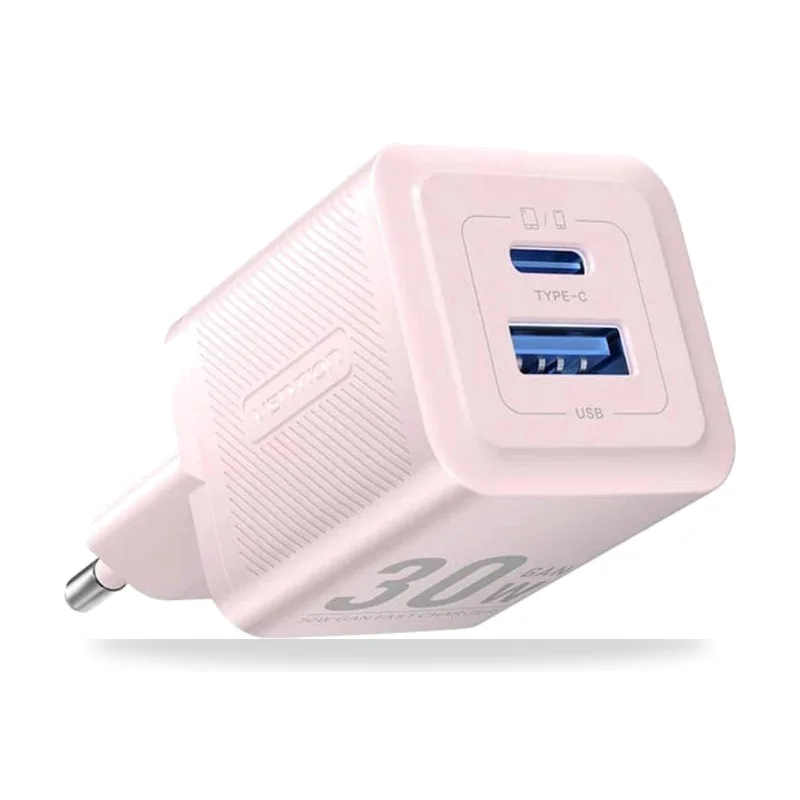 Cargador de Pared GaN Vention FEQP0-EU/ 1xUSB Tipo-C/ 1xUSB/ 30W