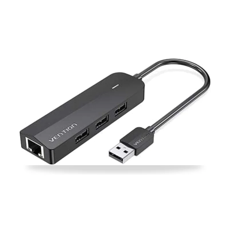 Hub USB 2.0 Vention CHPBB/ 3xUSB/ 1xMicro USB PD/ 1xRJ45