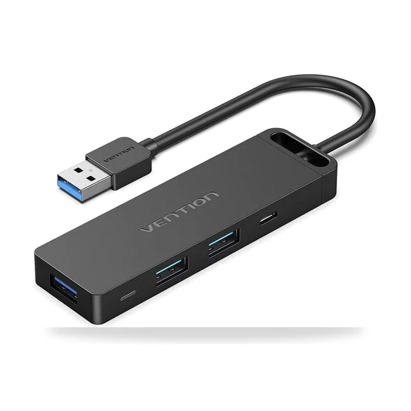 Hub USB 3.0 Vention CHVBB/ 3xUSB/ 1xMicroUSB PD/ 1xLector Tarjetas