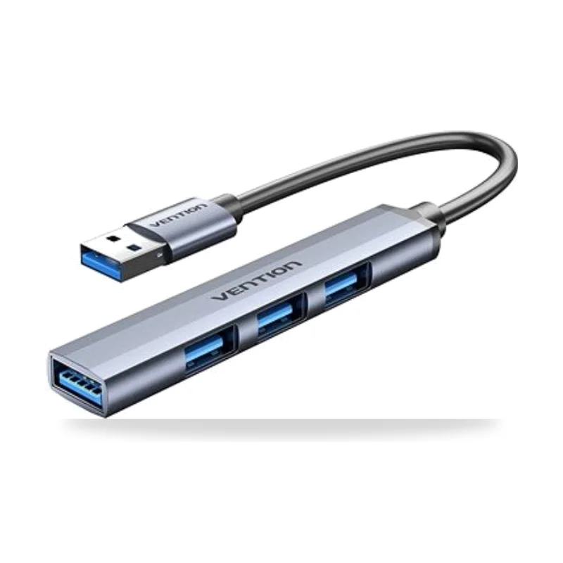 Hub USB 3.0 Vention CKOHB/ 4xUSB/ Gris