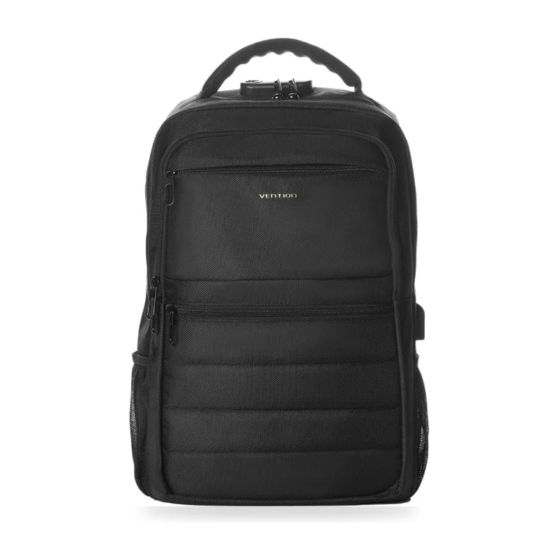 Mochila Vention KRKB0 para Portátiles hasta 17"/ 20L/ Impermeable/ Puerto USB/ Antirrobo/ Negra