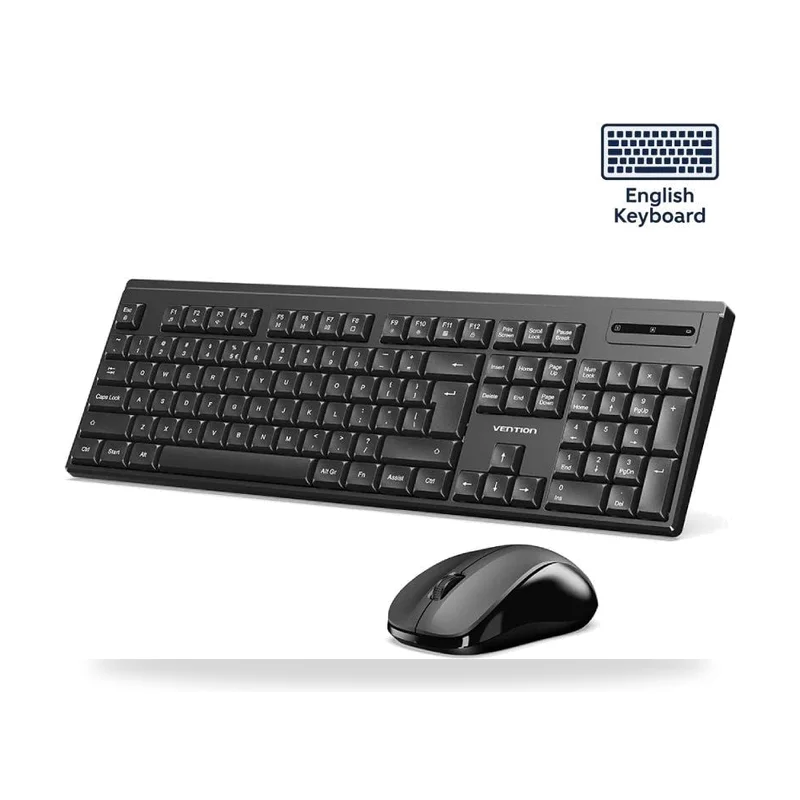Teclado y Ratón Inalámbricos Vention Combo KTZB0-EN/ Inglés