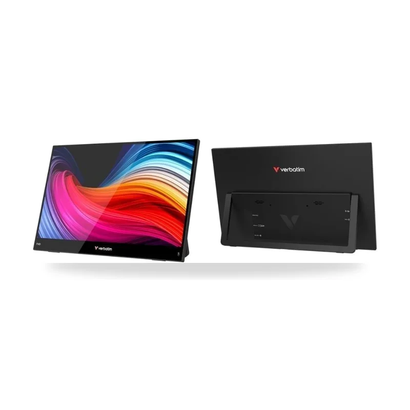 Monitor Portátil Táctil Verbatim Touch Light 15.6"/ Full HD/ Multimedia/ Negro