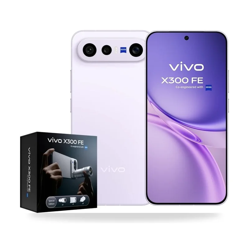 Smartphone Vivo X300 FE 12GB/ 512GB/ 6.31"/ 5G/ Púrpura/ Incluye Extensor Teleobjetivo
