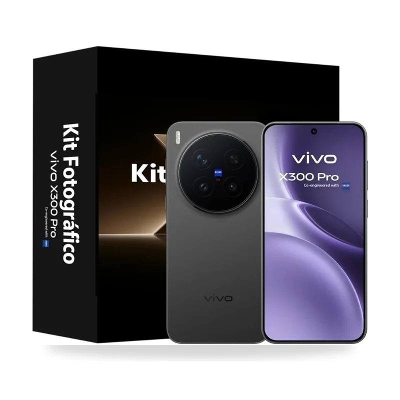 Smartphone Vivo X300 Pro 16GB/ 512GB/ 6.78"/ 5G/ Negro + Kit fotográfico Vivo X300 Pro