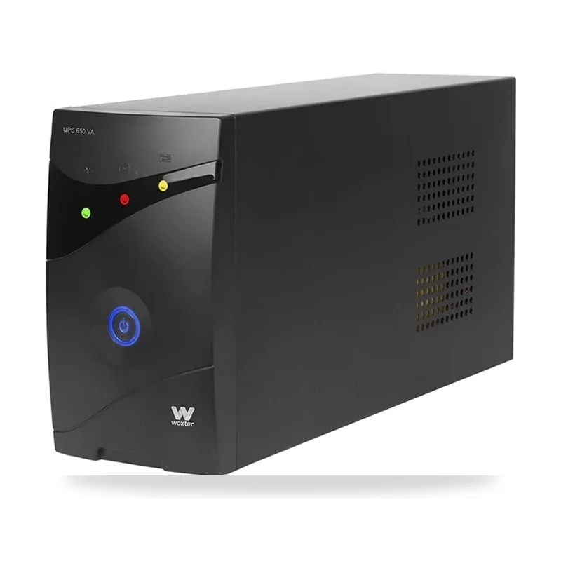 SAI Línea Interactiva Woxter UPS 650 VA/ 650VA-360W/ 2 Salidas/ Formato Torre