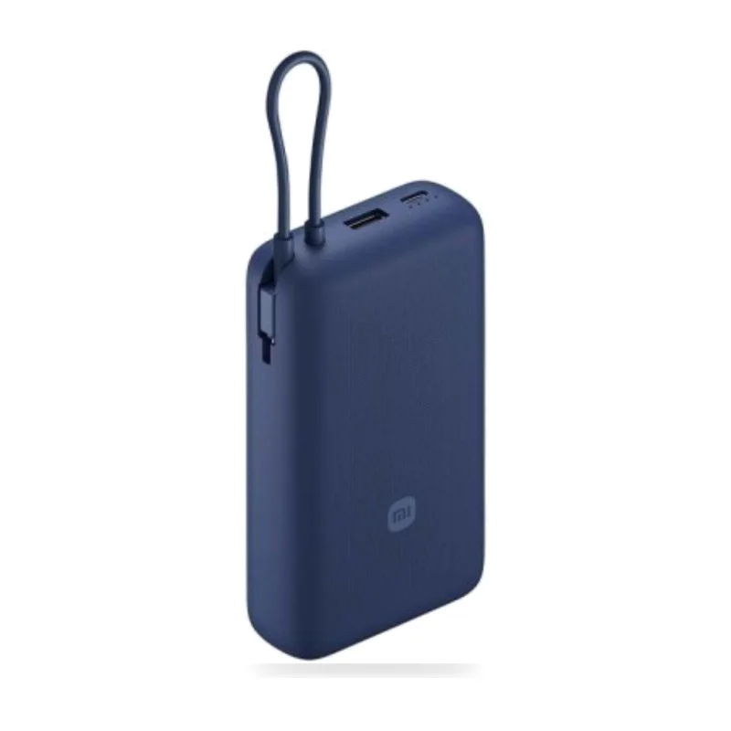 Powerbank 20000mAh Xiaomi 33W Power Bank Integrated Cable/ 33W/ Azul/ Incluye Cable USB Tipo-C