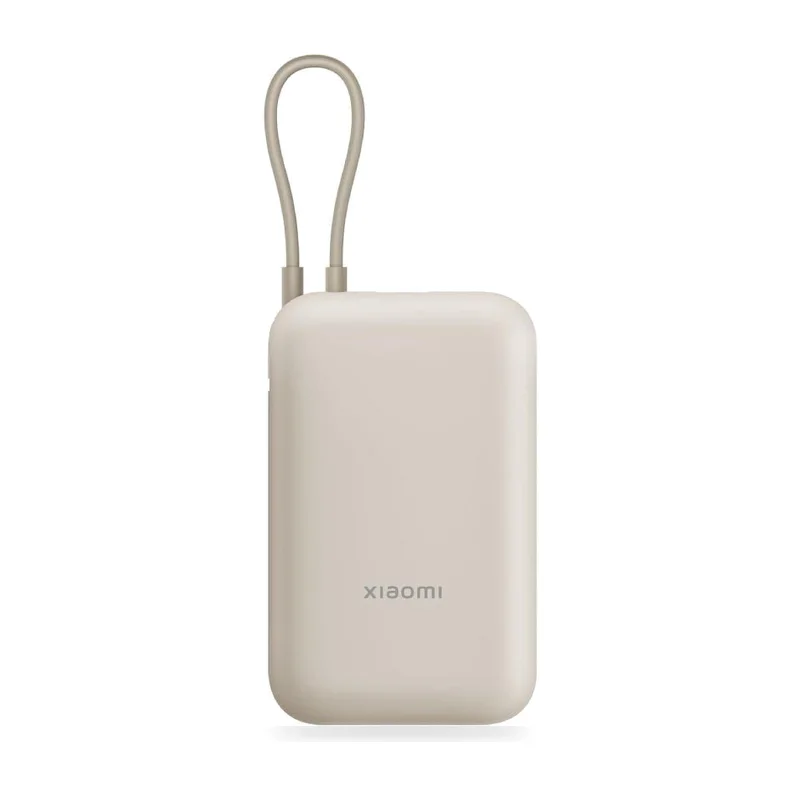 Powerbank 10000mAh Xiaomi Power Bank Integrated Cable/ 22.5W/ Beige/ Incluye Cable USB Tipo-C