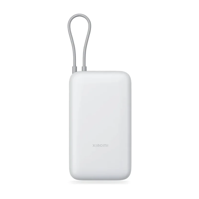 Powerbank 20000mAh Xiaomi Power Bank Integrated Cable/ 22.5W/ Blanco/ Incluye Cable USB Tipo-C