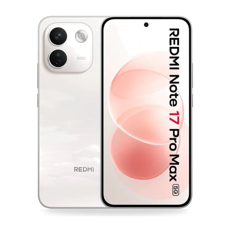 Smartphone Xiaomi Redmi Note 17 Pro Max 8GB/ 256GB/ 6.83"/ 5G/ Blanco y Rosa Algodón